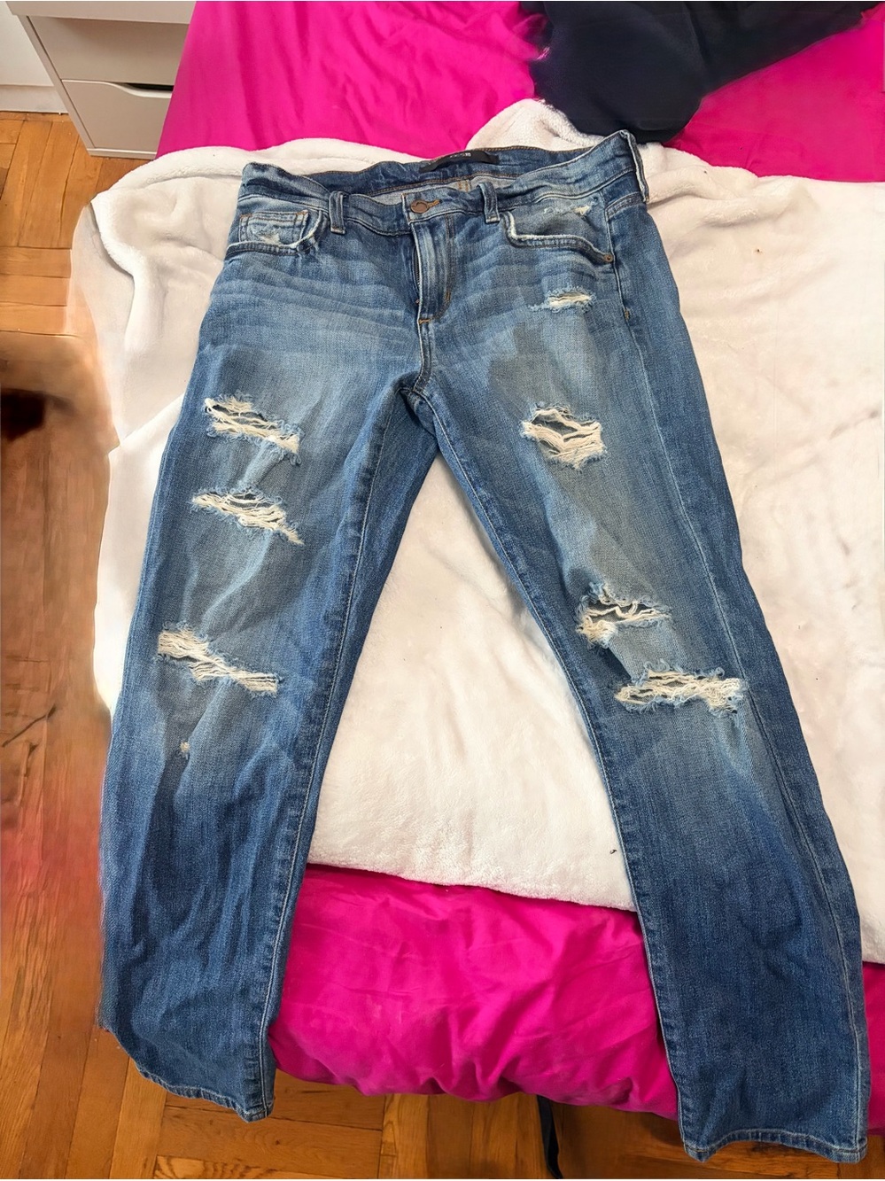 Joe’s Women’s Distressed Blue Denim Jeans - Size 27